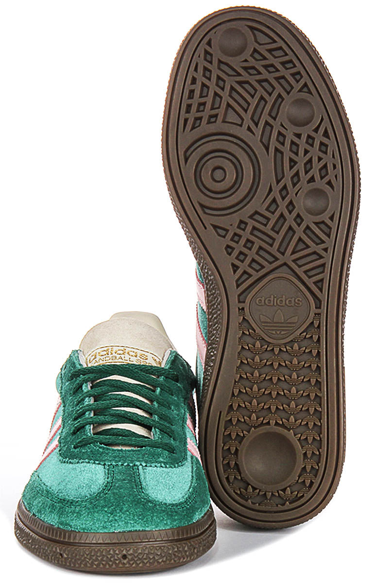 Adidas Handball Spezia In Green Pink | Womens Trainers – 4feetshoes