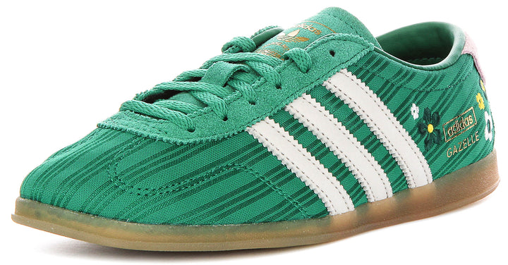 Adidas Gazelle Lo Pro X Liberty Colab In Green Pink For Women
