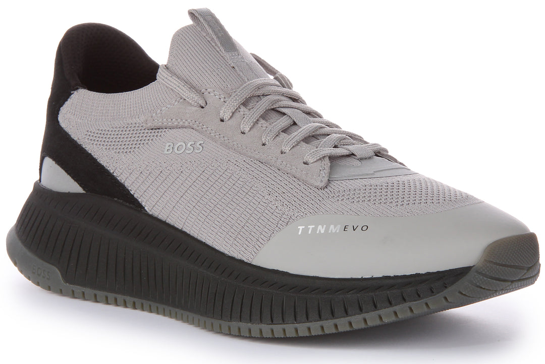 Grey Boss Lighter Lowp Trainers Hugo Boss Grey Sneakers Hugo Boss