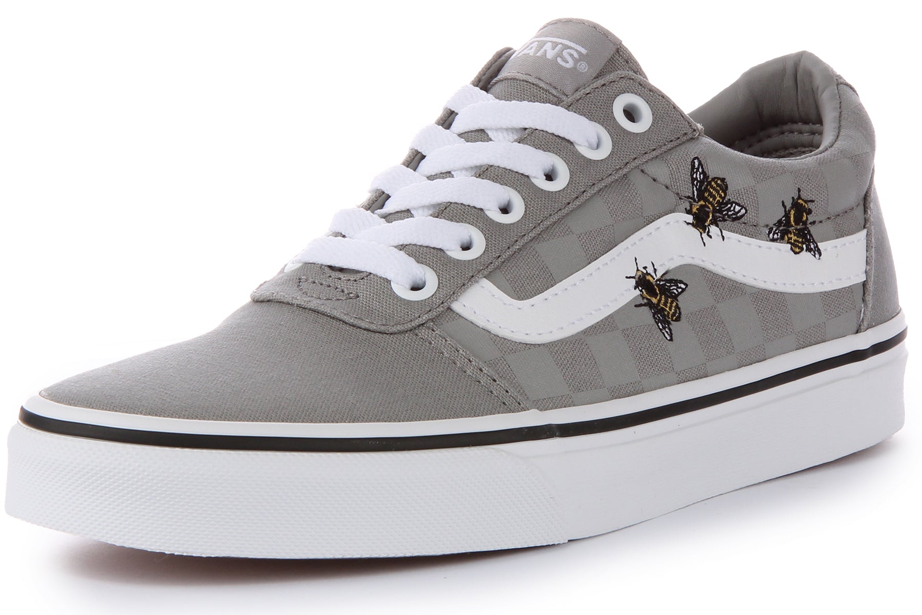 Womens gray vans deals shoes