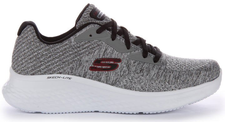 Skechers SkechLite ProFaregrove Scarpe da ginnastica allacciate a rete da uomo in grigio