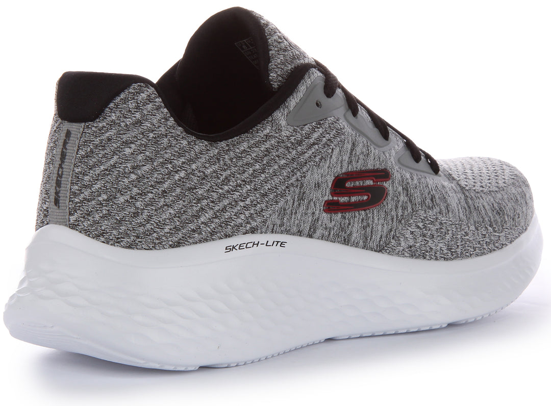 Skechers Skech Lite Pro Grey For Men Lace Up Heathered Trainers