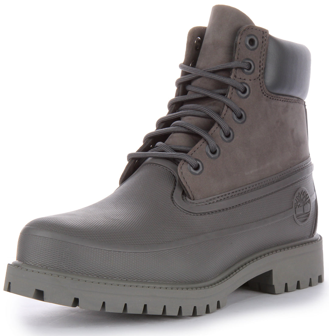 Timberland 6 inch Rubber Toe Waterproof A653N In Grey For Men
