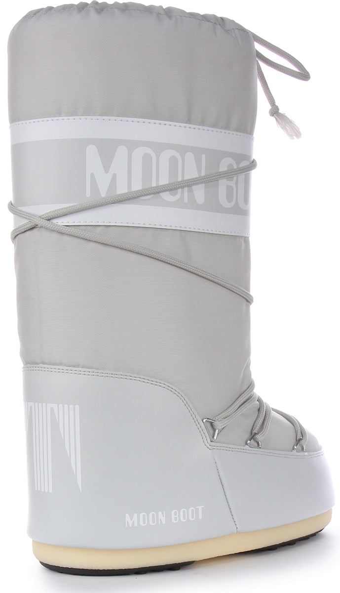 Moon Boot Icon Nylon In Grey For Women