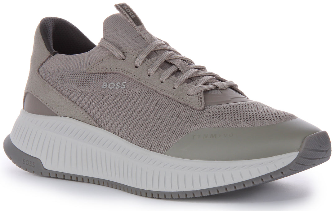 Boss TTNM EVO SLON Sneakers da uomo in mesh grigio