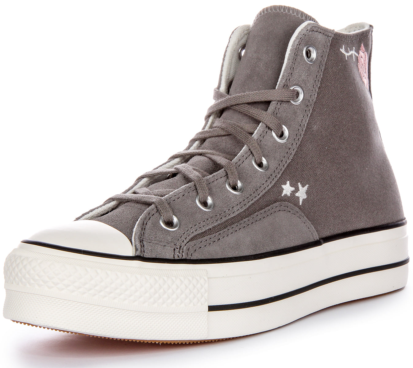 Converse A09165C Womens Chuck Taylor All Star Lift Scribble In Grey 4feetshoes