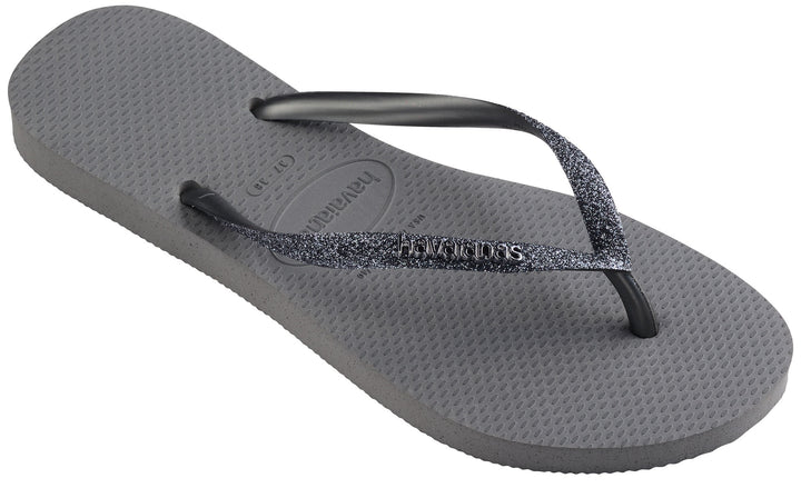 Havaianas Slim Glitter II In Grey For Women