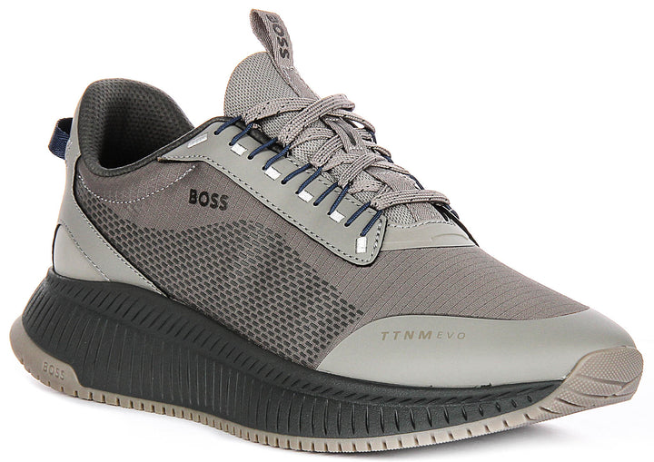 Boss Ttnm Evo Runn In Grey For Men