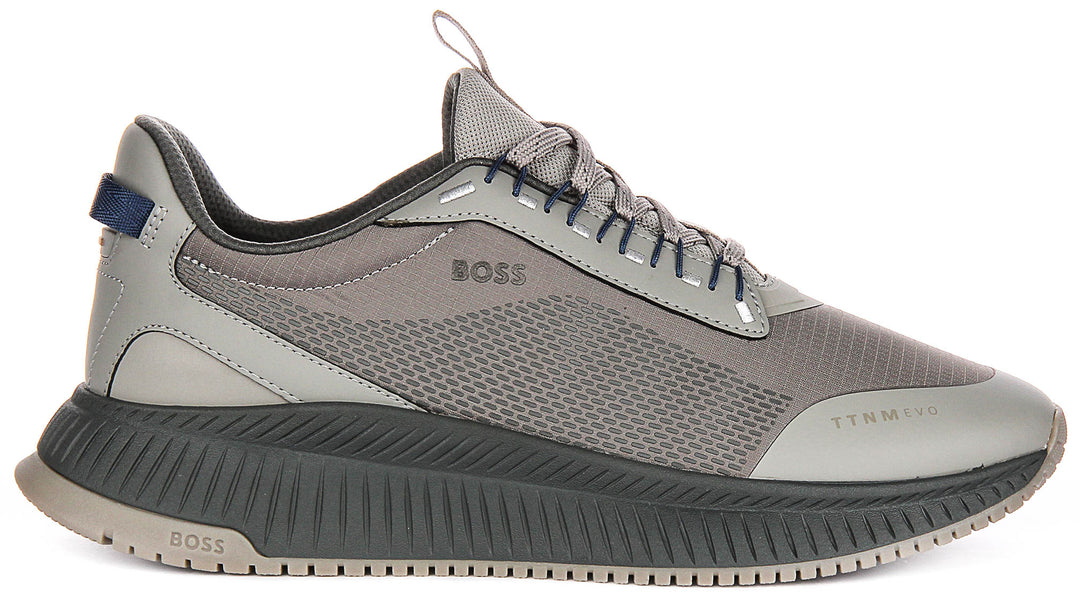 Boss Ttnm Evo Runn In Grey For Men