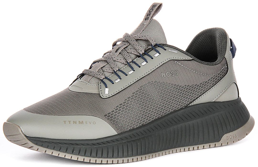 Boss Ttnm Evo Runn In Grey For Men