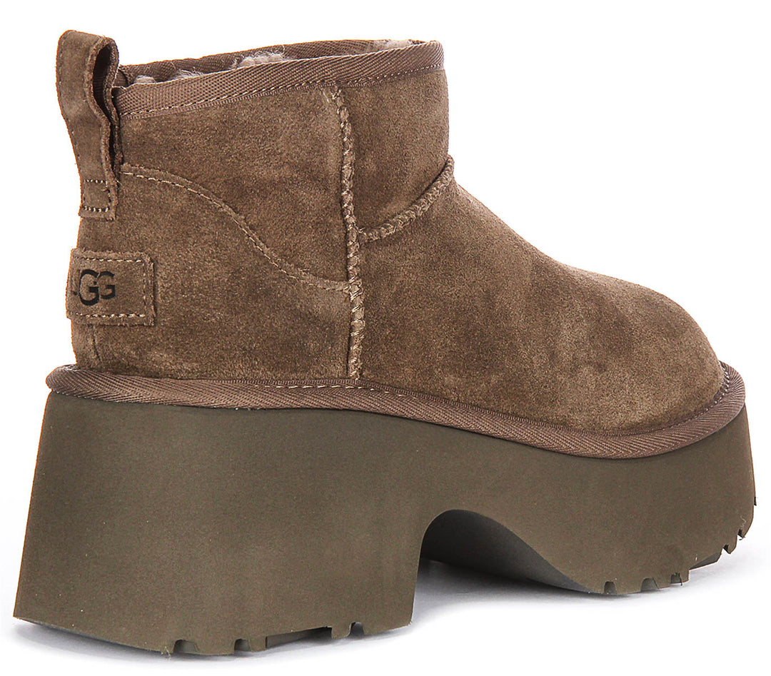 Ugg Australia Ultra Mini Heel In Grey For Women