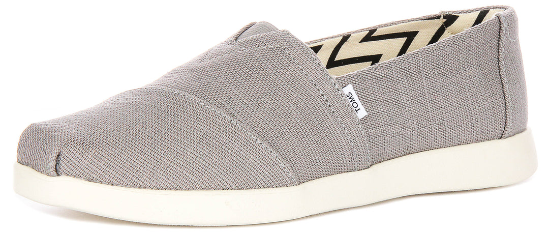 Toms Alpargata Plus In Grey For Women