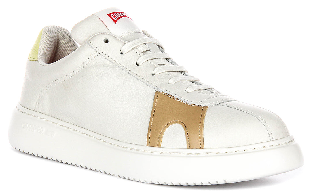 Camper Twins In Cream Tan Shoes