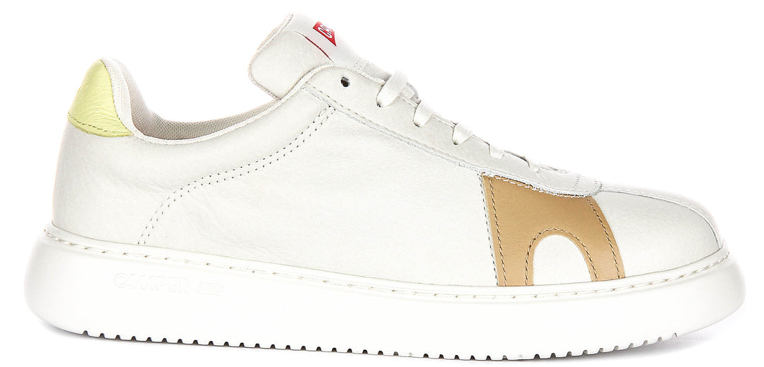 Camper Twins In Cream Tan Shoes