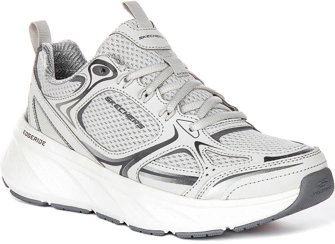 Skechers Edgeride Power In Grey For Women Shock Absorbent Vegan