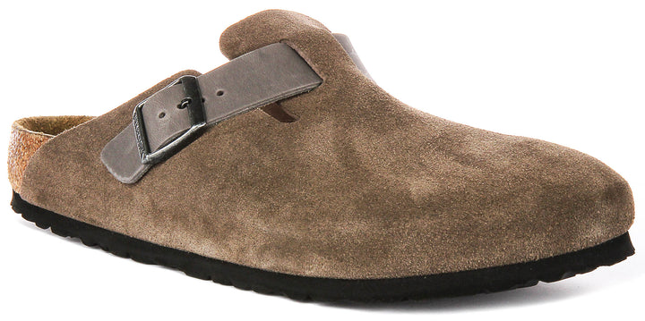 Birkenstock Boston Bs In Brown | Regular Fit