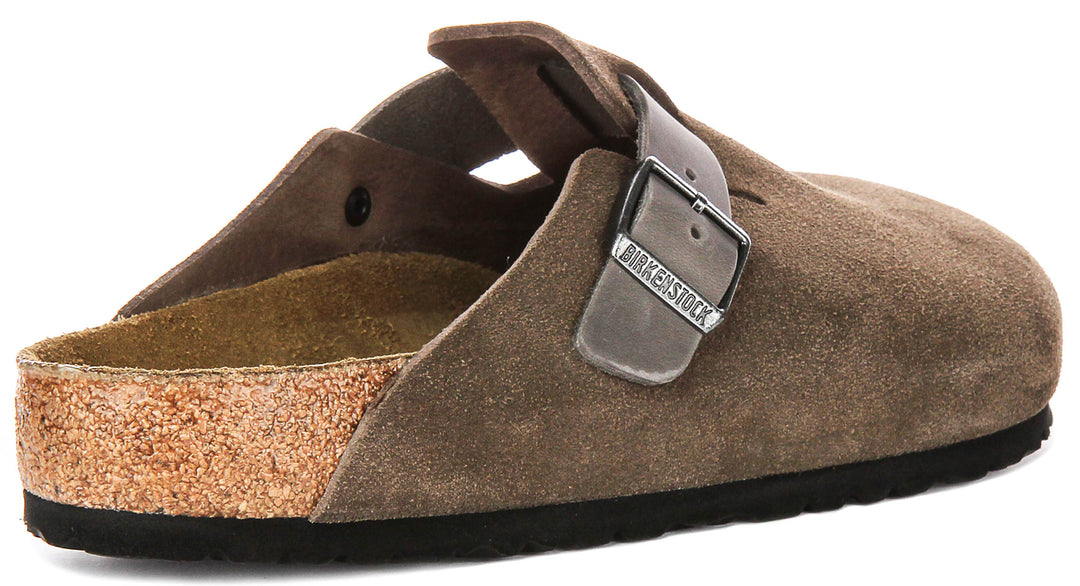 Birkenstock Boston Bs In Brown | Regular Fit