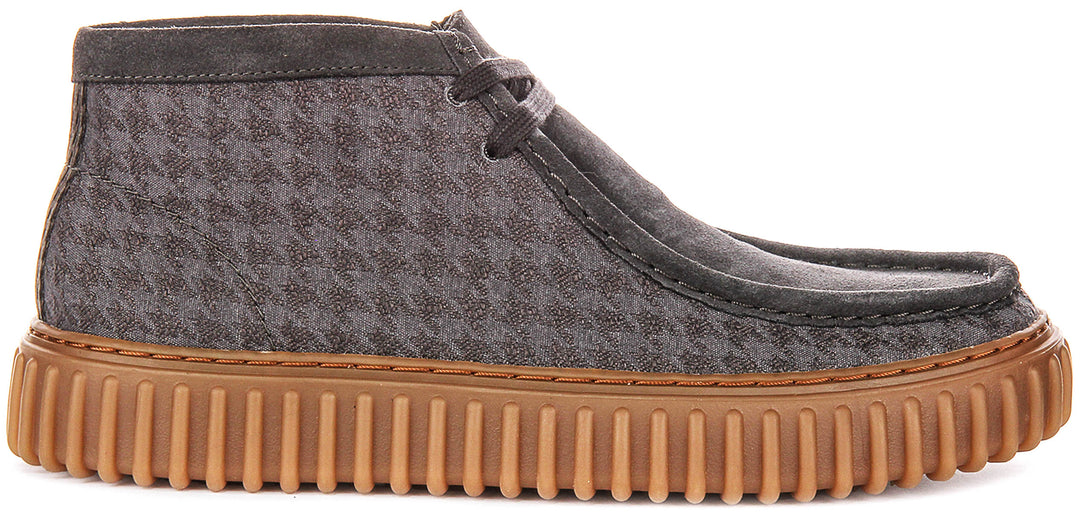 Clarks Torhill Hi In Grey For Men