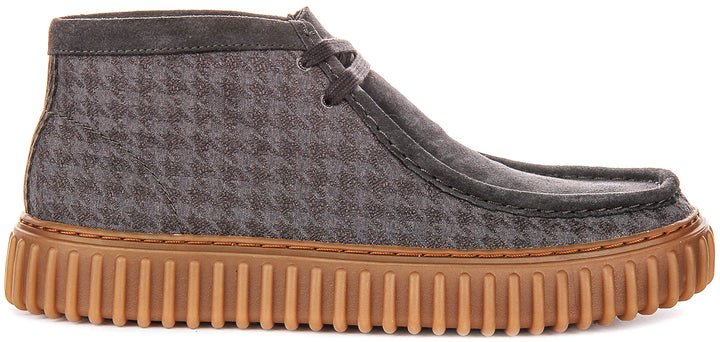 Clarks Torhill Hi In Grey For Men