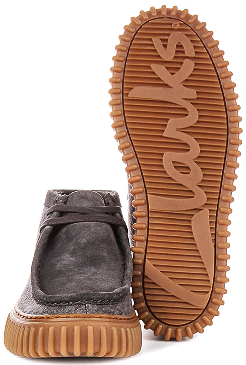Clarks Torhill Hi In Grey For Men