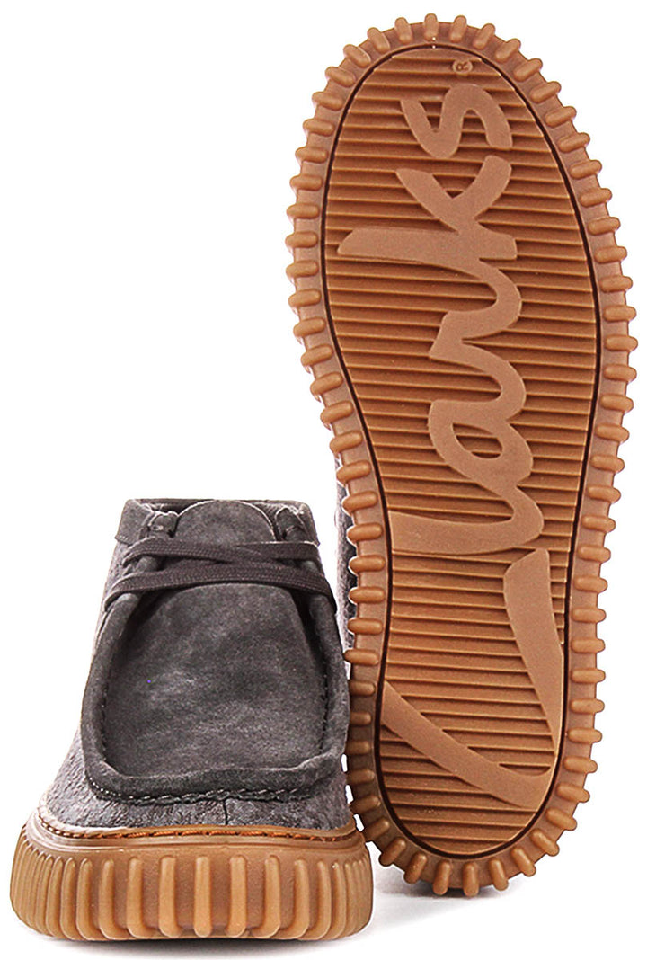Clarks Torhill Hi In Grey For Men