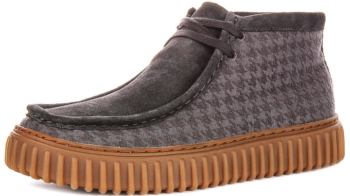 Clarks Torhill Hi In Grey For Men