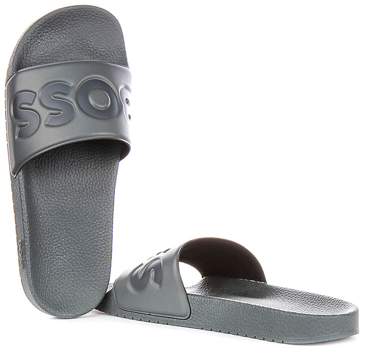 Boss Aryeh Slide In Grey For Men