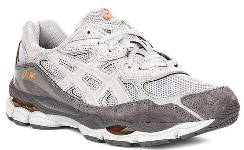 Asics Gel NYC In Grey Orange for Men