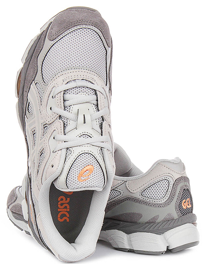 Asics Gel NYC In Grey Orange for Men