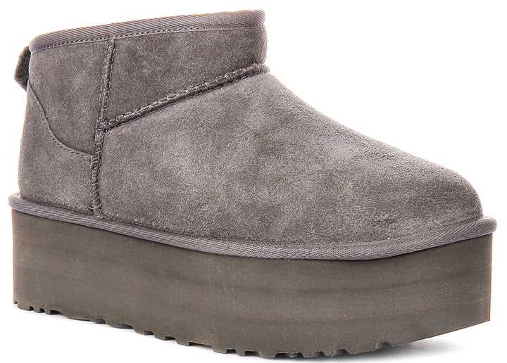 Ugg Australia Classic Ultra Mini In Grey For Women