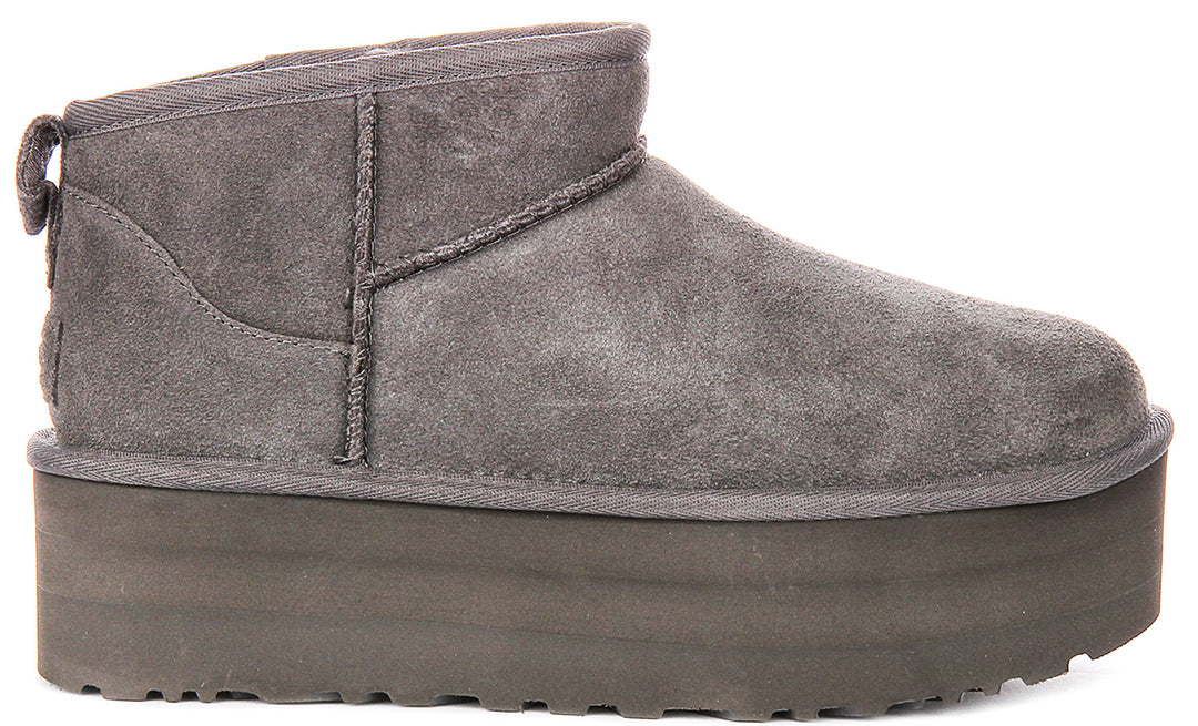 Ugg Australia Classic Ultra Mini In Grey For Women