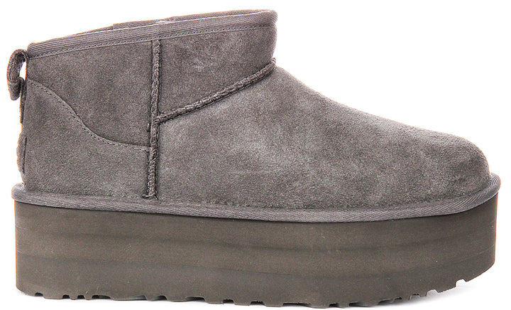 Ugg Australia Classic Ultra Mini In Grey For Women