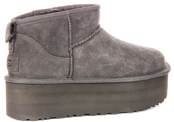 Ugg Australia Classic Ultra Mini In Grey For Women