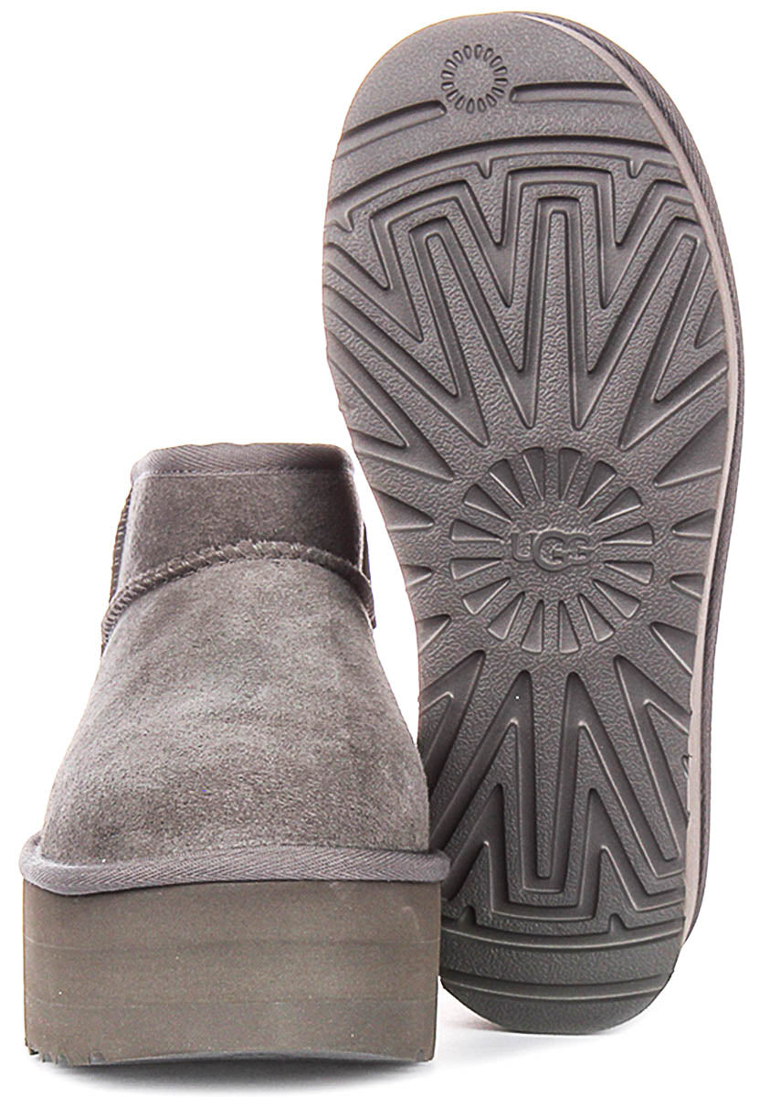 Ugg Australia Classic Ultra Mini In Grey For Women