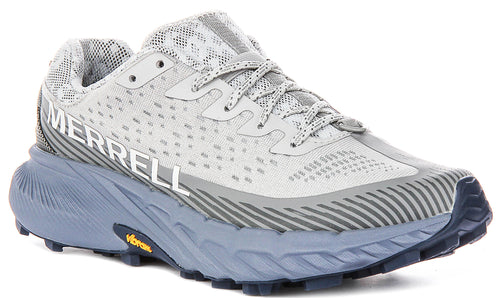 Merrell Agility Peak 5 In Grey Blue For Men