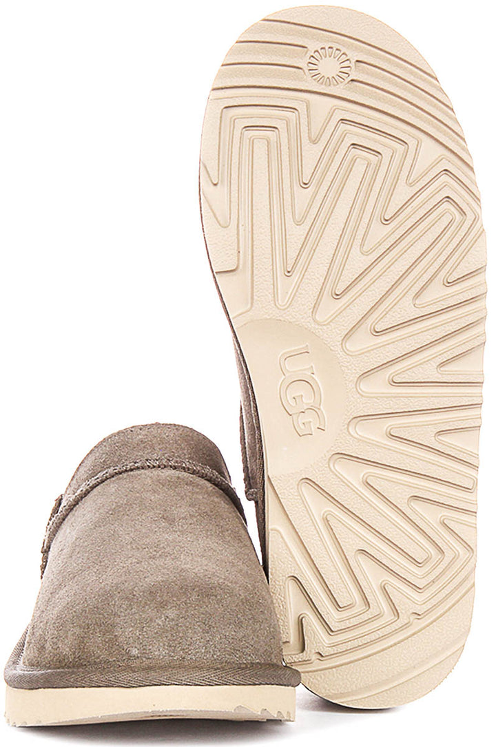 Ugg Australia K Classic Micro In Grey For Juniors