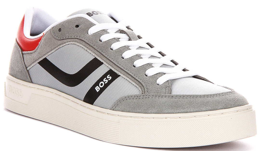 Boss Rhys Tennis In Grey For Men Sneaker