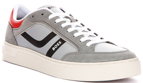 Boss Rhys Tennis In Grey For Men Sneaker