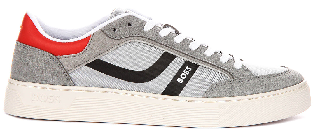 Boss Rhys Tennis In Grey For Men Sneaker