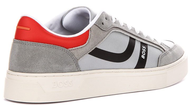 Boss Rhys Tennis In Grey For Men Sneaker