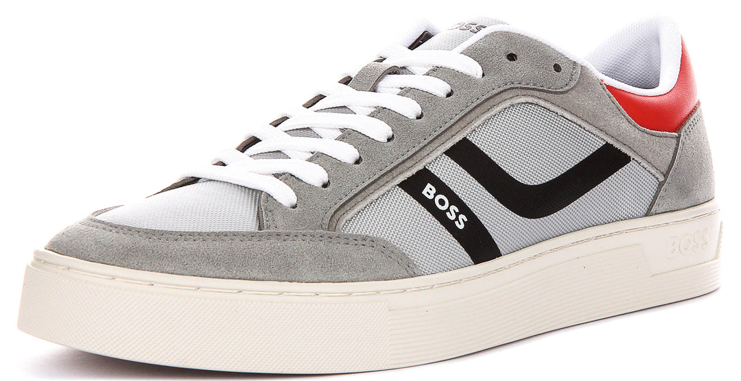Boss Rhys Tennis In Grey For Men Sneaker