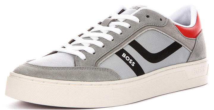 Boss Rhys Tennis In Grey For Men Sneaker