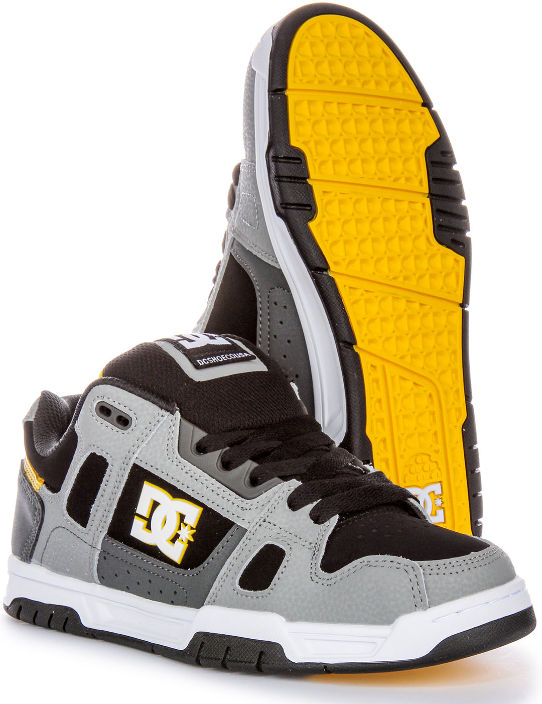 Dc Shoes Stag In Grey Black Trainers