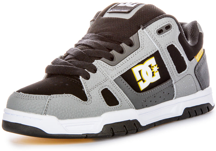 Dc Shoes Stag In Grey Black Trainers