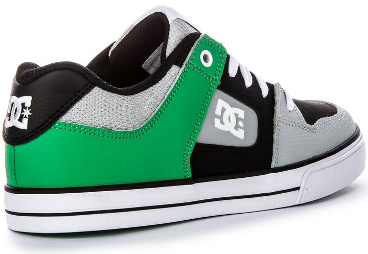 Dc Shoes Pure In Grey Black For Youth