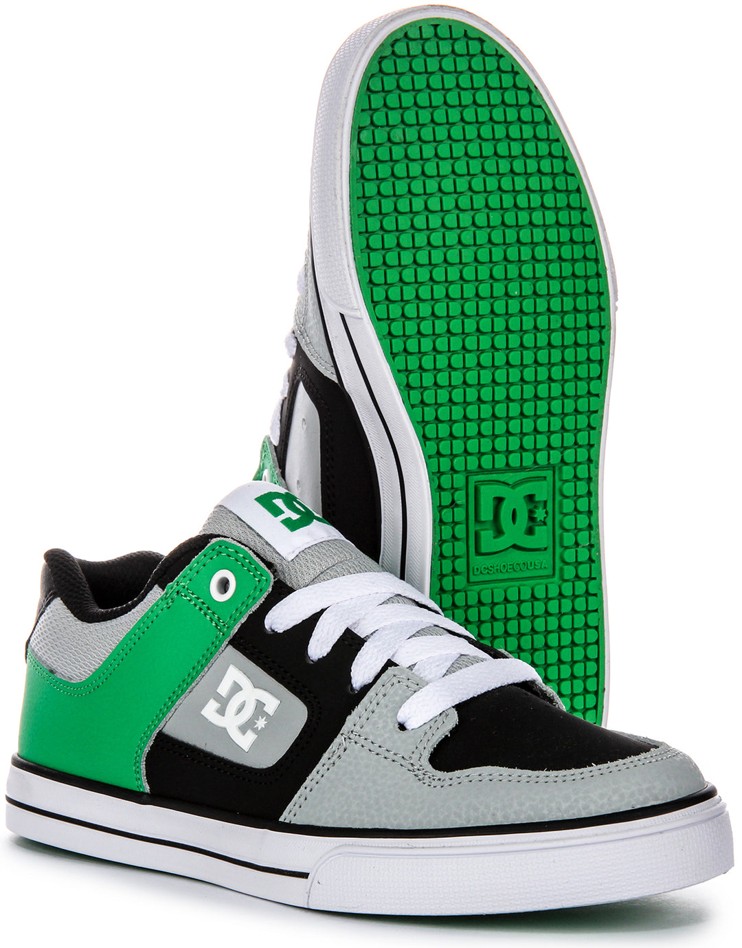 Dc Shoes Pure In Grey Black For Youth