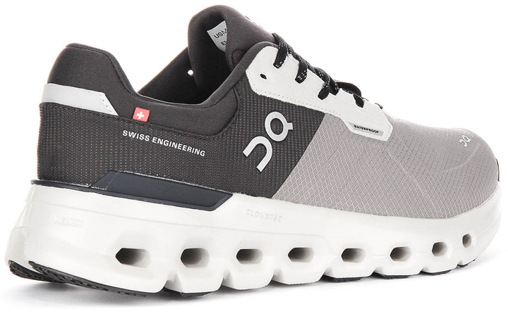 On Running Cloudrunner 2 Waterproof In Grey Black For Men