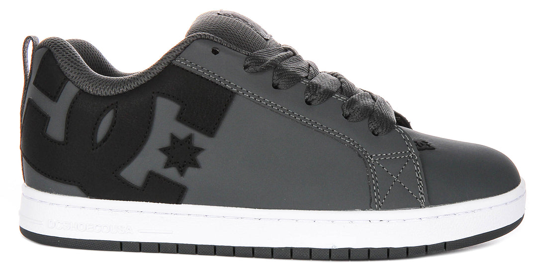 Dc Shoes Court Graffik In Grey Black For Men