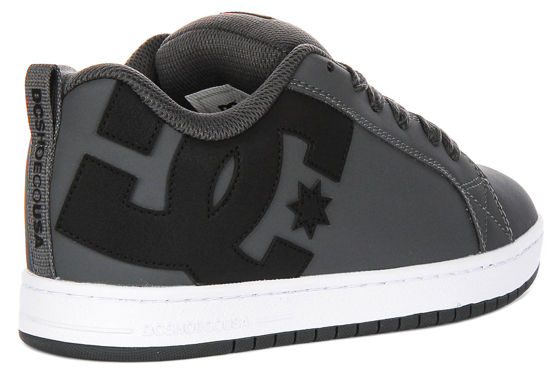 Dc Shoes Court Graffik In Grey Black For Men