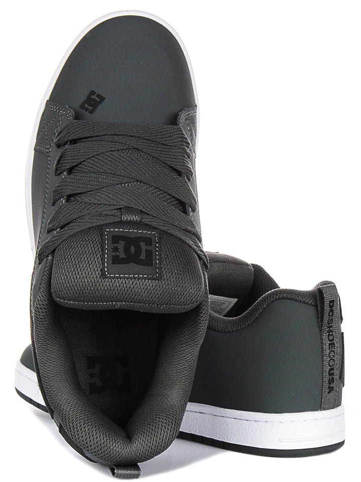 Dc Shoes Court Graffik In Grey Black For Men